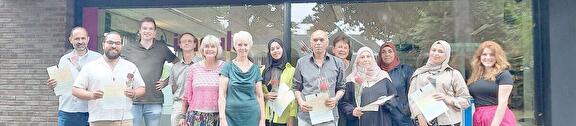 Statushouders geslaagd voor hun PVT